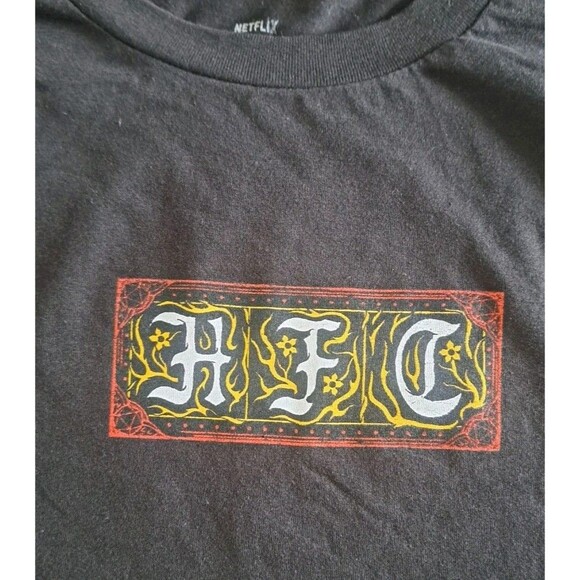 Stranger Things T-Shirt Men’s XL Black Demogorgon Tarot Netflix Short Sleeve Tee - Picture 3 of 7